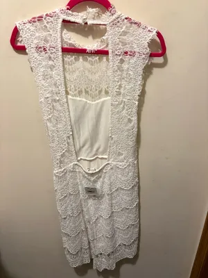 NWT intimately‎ Free People daydream lace minidress white size medium thumbnail 8