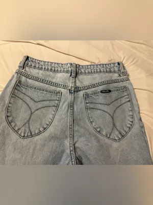 Rollas Original High Rise Straight Jeans - Distressed - Size Aussie 14 (US 10) thumbnail 6
