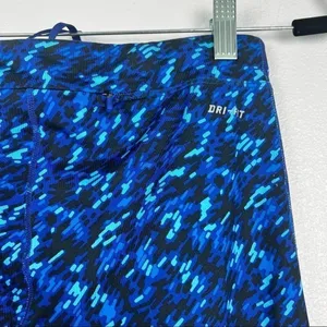 Nike Dri-FIT Blue‎ Geometric Print Cropped Athletic Leggings Womens Small thumbnail 6