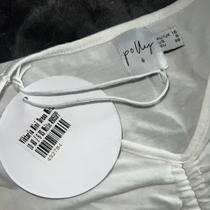 Princess Polly Viktoria Mini Dress in White Size 6 New with tag thumbnail 10