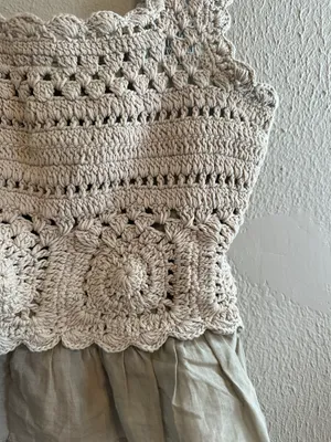 Crochet Top Green thumbnail 2