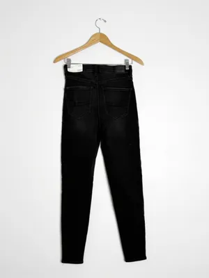 American Eagle Curvy Super High Rise Jegging Black Size 4 NWT Next Level Stretch thumbnail 2