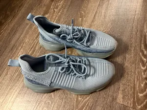 NWOT Steve Madden Maxima Rhinestone Knit Sneakers in a light blue. Size 9 thumbnail 3
