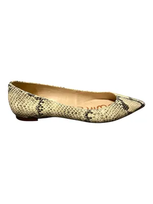 SAM EDELMAN Snakeskin-Print Pointed Toe Flats thumbnail 2