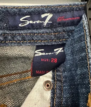 7 For All Mankind Seven7 wide leg Dark Blue Flare Jeans are a size 28. thumbnail 3