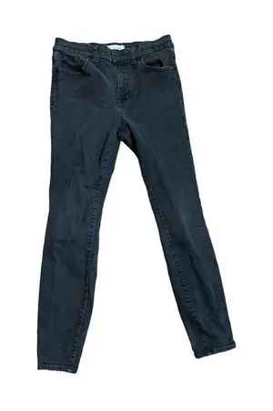 Madewell High Rise Skinny Jeans Faded Black Denim sz‎ 28 thumbnail 1
