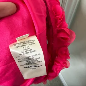 Anthropologie Pink Maeve Floral Appliqué Skirt Midi Womens‎ Size 2 thumbnail 9