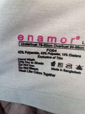 Enamor T-SHIRT LIGHTLY LINED WIRELESS BRA size L thumbnail 9