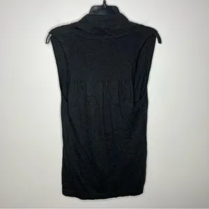 Ann Taylor Loft‎ sweater vest charcoal size small thumbnail 4