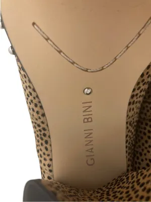Gianni Bini Leopard Daveigh Studded Ankle Booties Block Heel Size 7 thumbnail 12