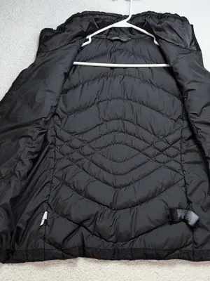 The North Face Aconcagua 550 Goose Down Puffer Vest Women’s Sz Lg Black Full Zip thumbnail 7