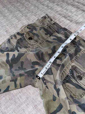 Duplex Y2k / 90s Style Olive Camouflage Bootcut Flare Jeans. Size 8 Petite thumbnail 12