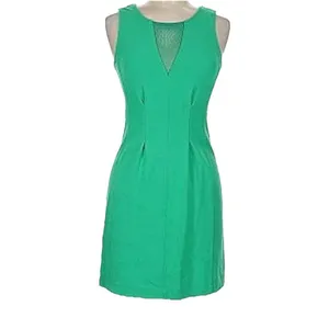 Aiko Green Sleeveless Sheath Dress Women’s Size Small Mesh Work‎ Career Cocktail thumbnail 2