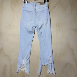 7 For All Mankind‎ High Waist Slim Kick Jeans Women's 27 Distressed Raw Hem thumbnail 7