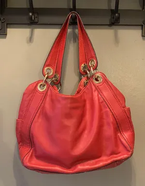 Michael Kors Red Purse thumbnail 5