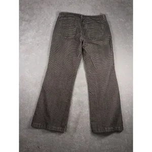 american eagle boot cut corduroy printed pants‎ stretch size 16 brown thumbnail 6