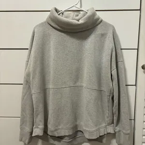Athleta Cozy Karma Grey Mock Neck Crewneck thumbnail 2