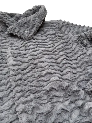 Patagonia Los Gatos High Pile Fleece Jacket Gray Full Zip Cozy Women’s Small EUC thumbnail 6