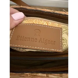 Vintage Etienne Aigner Woven Straw Leather Trim‎ Shoulder Bag Purse Designer thumbnail 6
