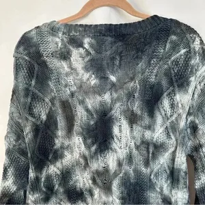 Anthropologie Pilcro Joni Tie Dye Cable Knit Hi Low Sweater‎ Womens Size Small thumbnail 14