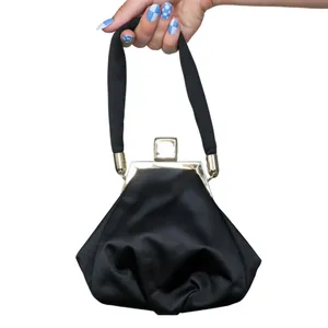 Vintage 50s Black Coin Purse Evening Bag thumbnail 2