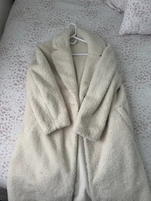Cream fur jacket long  thumbnail 3