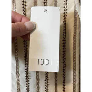 Tobi NWT Tan Sequin Spaghetti Strap Dress Size Medium‎ Party Chic Retro Evening thumbnail 4