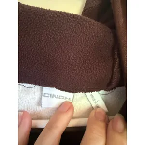 Cinch‎ Womens Brown Southwestern Print Tech Fleece Hoodie Sweatshirt Size Large thumbnail 2