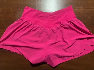 Pink flowy shorts  thumbnail 2