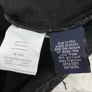 Lunar Wash “Frisco” Black Denim Raw Hem Mini Skirt Size 32 thumbnail 12