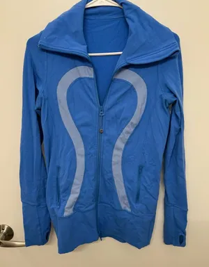 Lululemon Blue Zip Up Sweatshirt thumbnail 1