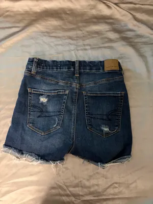American Eagle Jean Shorts High-Rise size 4 thumbnail 2