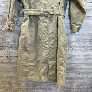 Vintage Together‎ Clothing Co Womens 10M Dress 1980s Cotton Safari Khaki Belt thumbnail 12