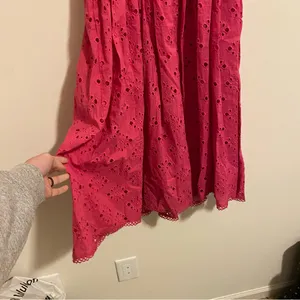NWT House of Harlow 1960 Pink Eyelet Midi Dress size XS thumbnail 5