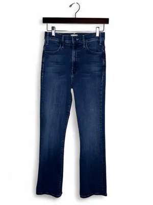 Mother The Hustler Ankle High Rise Flare Crop Jeans in Heirloom Size 26 thumbnail 2