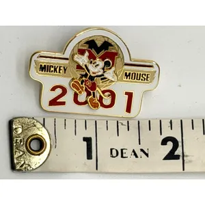 WALT DISNEY WORLD 2001 MICKEY MOUSE PIN Trading Vintage Globe Authentic thumbnail 3
