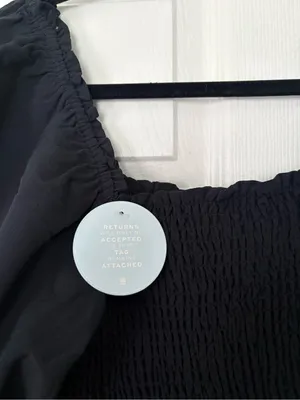 NWT Hill House Home Elizabeth Nap Dress Black Wrinkle Resistant Mini L thumbnail 4