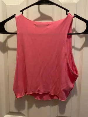 SheIn Pink cropped tank top #croptop thumbnail 3