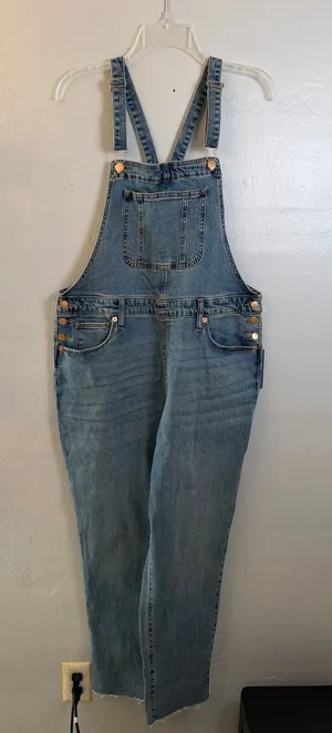 Universal thread women’s denium overalls size 14 thumbnail 1