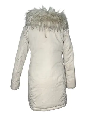 ABERCROMBIE & FITCH Ultra Parka Jacket Faux Fur Hood Womens Size Medium thumbnail 3