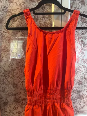 A New Day orange/red Smocked-Waist Maxi Dress thumbnail 2