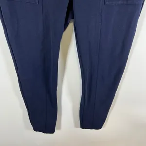 Anthropologie Navy Blue High Rise Button Fly Utility Slim Pants‎ Womens Size 4 thumbnail 3