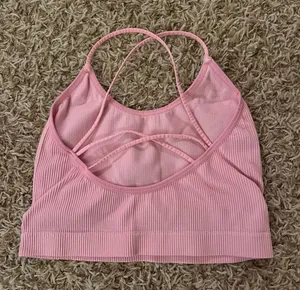 Target Pink Ribbed Crop Tank thumbnail 4
