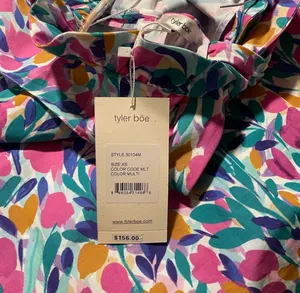 NWT Tyler Boe Claudette Ruffle Neck Tulips Top thumbnail 8