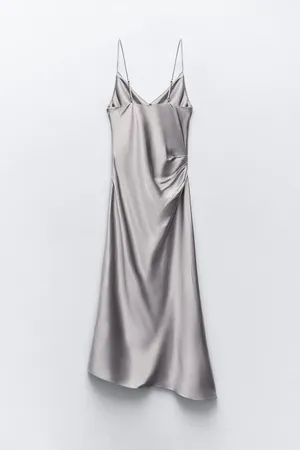 dress silver midi shower wedding party coctail thumbnail 9