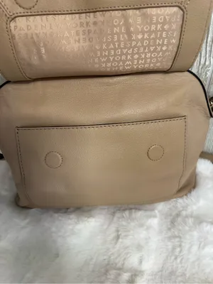 kate spade taupe leather satchel with buckled flap- Allen Street Raquelle thumbnail 3