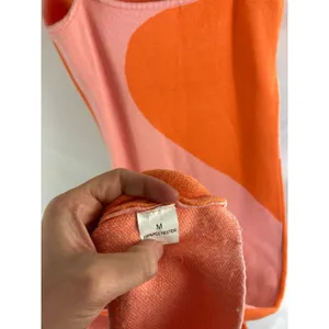 Boutique Knit Orange Pink Colorblock Sleeveless Maxi Dress Size Medium thumbnail 7