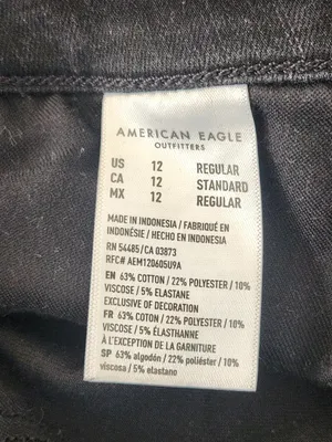 American Eagle Black High Rise Jegging Jeans Size 12 thumbnail 10