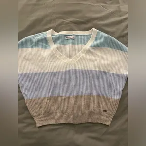 Hollister Striped V Neck Sweater thumbnail 3
