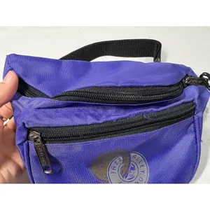 Vintage Golden Nugget Laughlin Jazz‎ Festival Fanny Pack Purple Nylon Waist Bag thumbnail 2